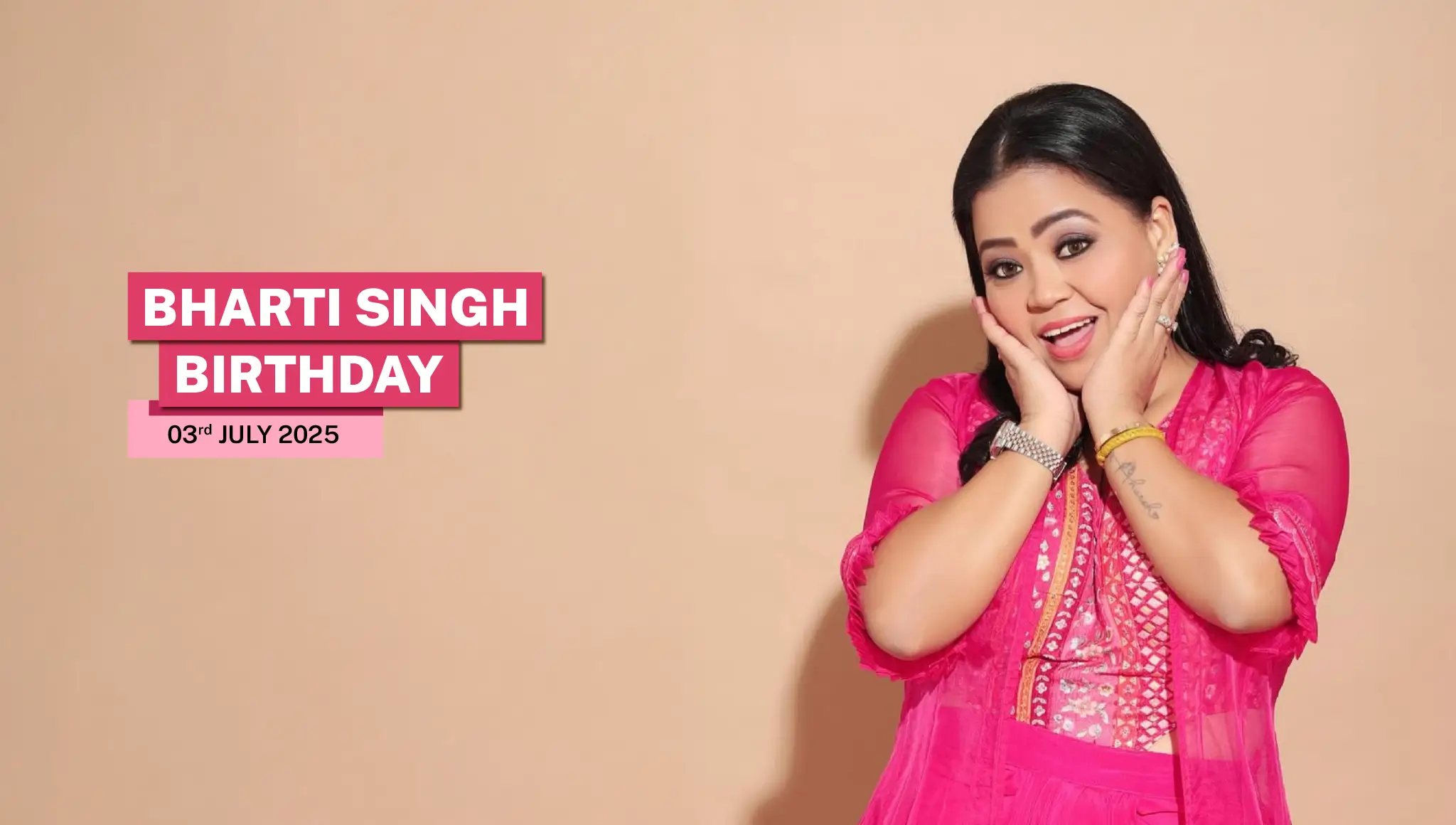 Happy Birthday Bharti Singh: Date, Celebration, Wishes, Messages, Quotes & Greetings Poster