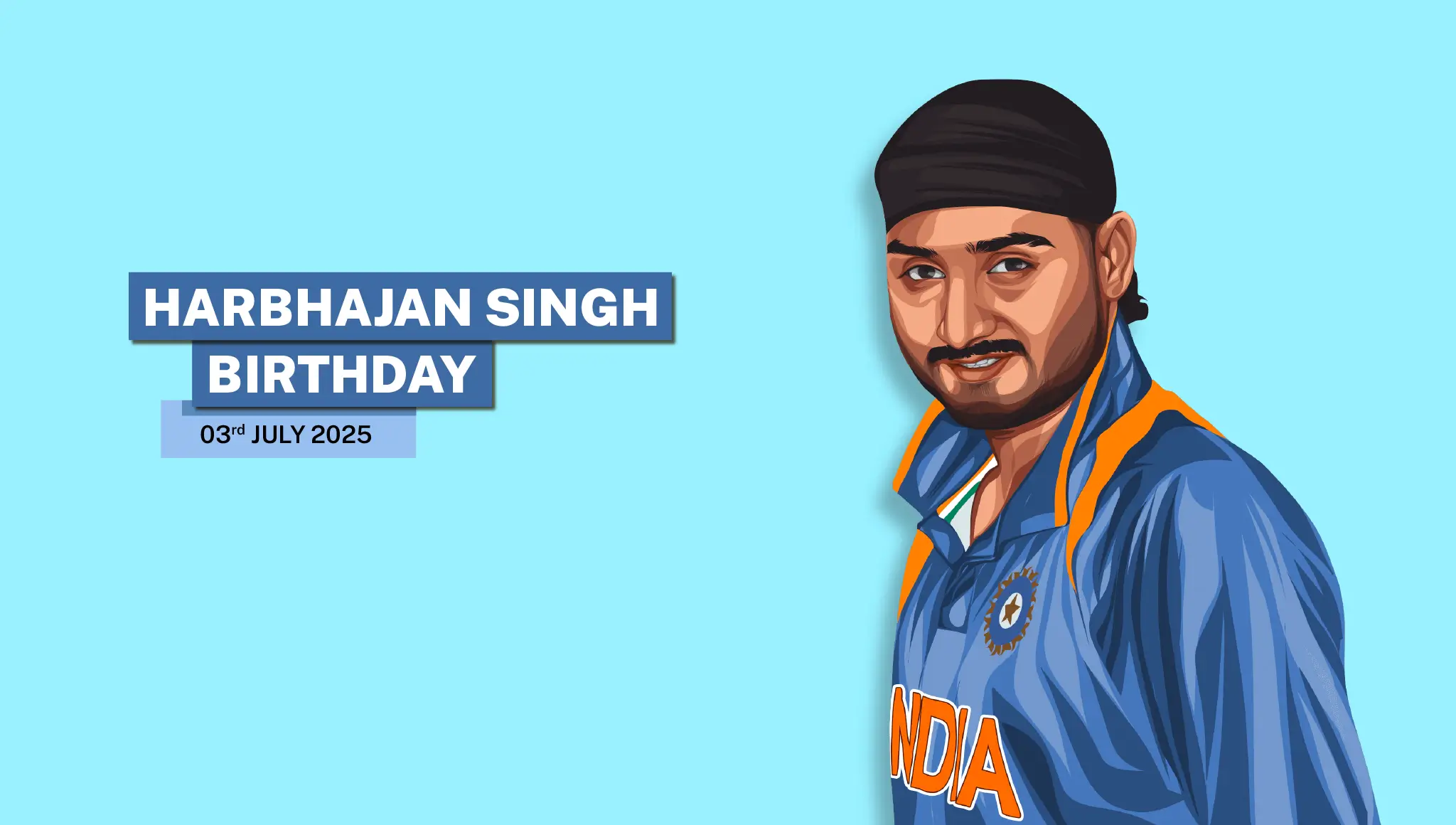 Happy Birthday Harbhajan Singh: Date, Wishes, Stats, Achievements & Posters
