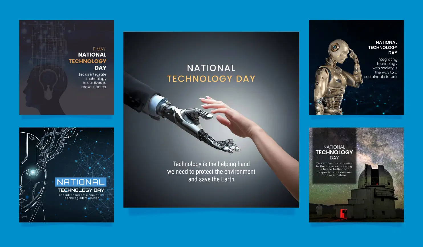 Create National Technology Day 2025 Posters with Postive App