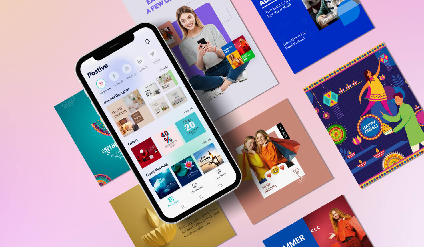 Postive App For Festival Social Media Posts