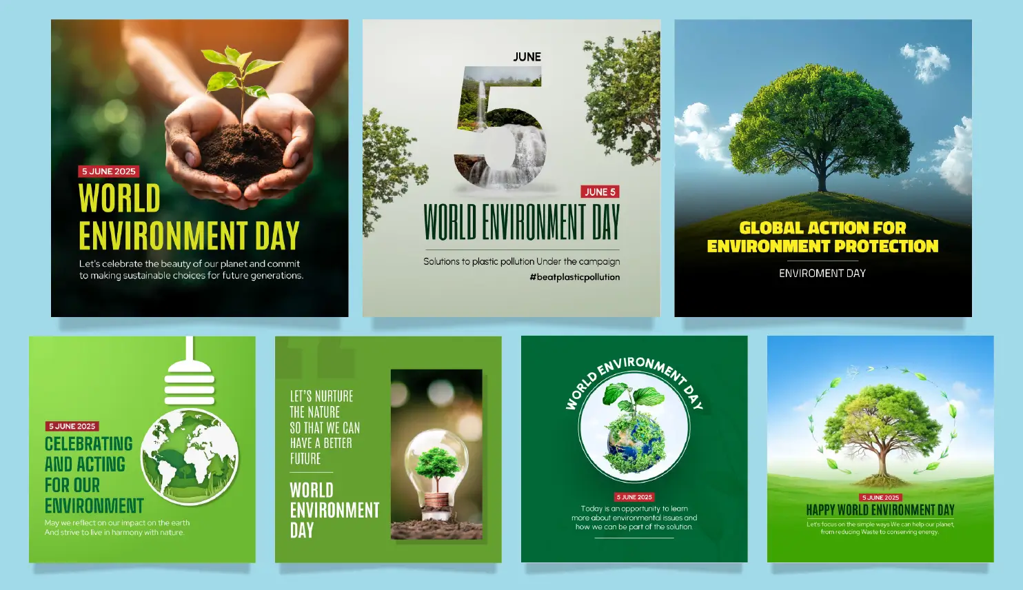 World Environment Day 2025 Poster by Postive App