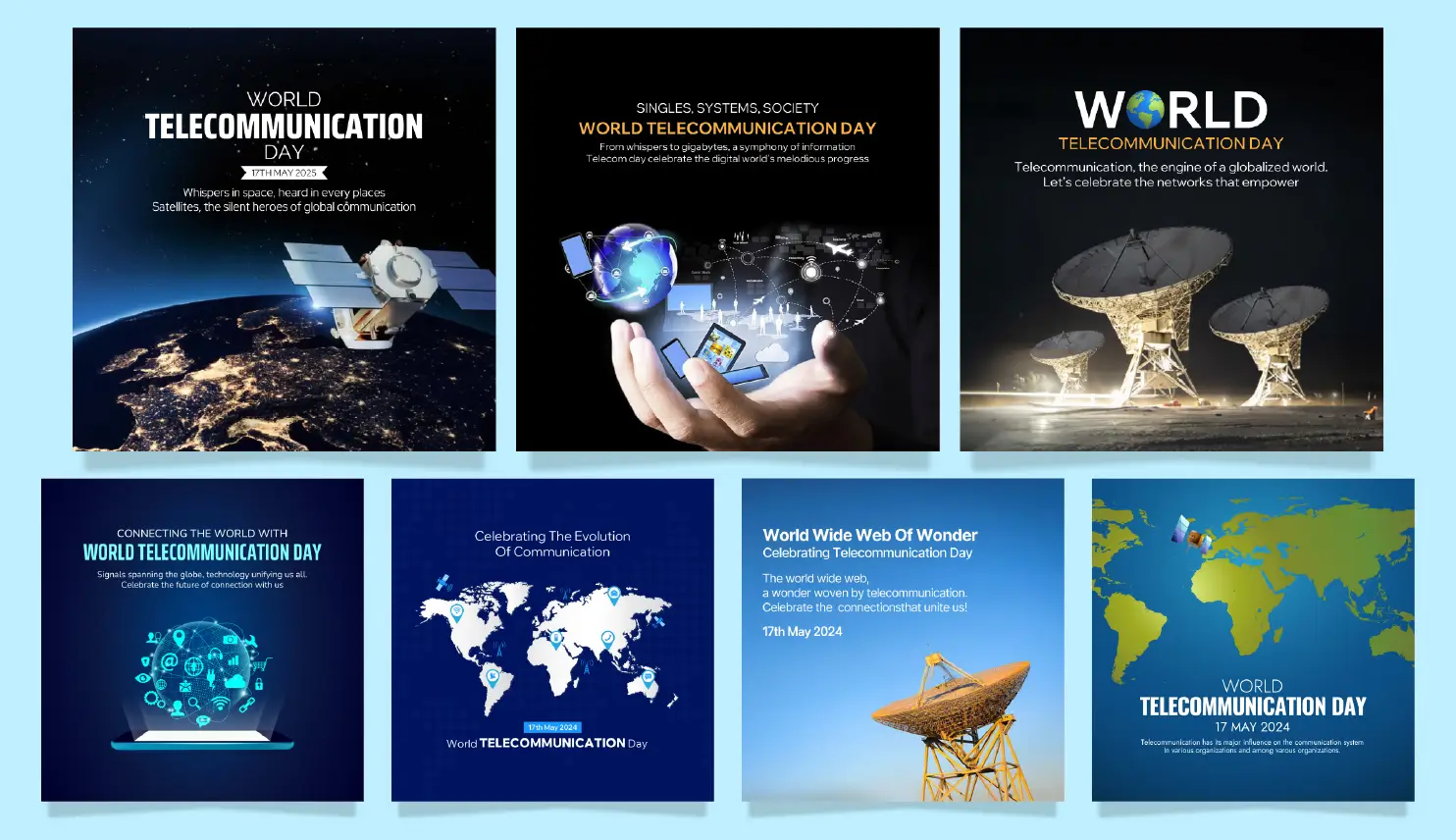 World Telecommunication Day 2025 Poster by Postive App